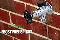 Vista 7 de WHK Sillcock Antisifón Resistente a Heladas de 10 Pulgadas 1/2 Pulgada PEX B X 3/4 Pulgada Grifo de Manguera, Grifo Exterior Resistente a Heladas