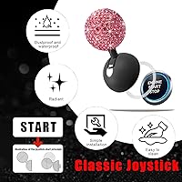 Vista 34 de Cinta Cubierta de botón de arranque para joystick de automóvil, accesorios de metal para arranque, cubierta de botón de arranque del motor