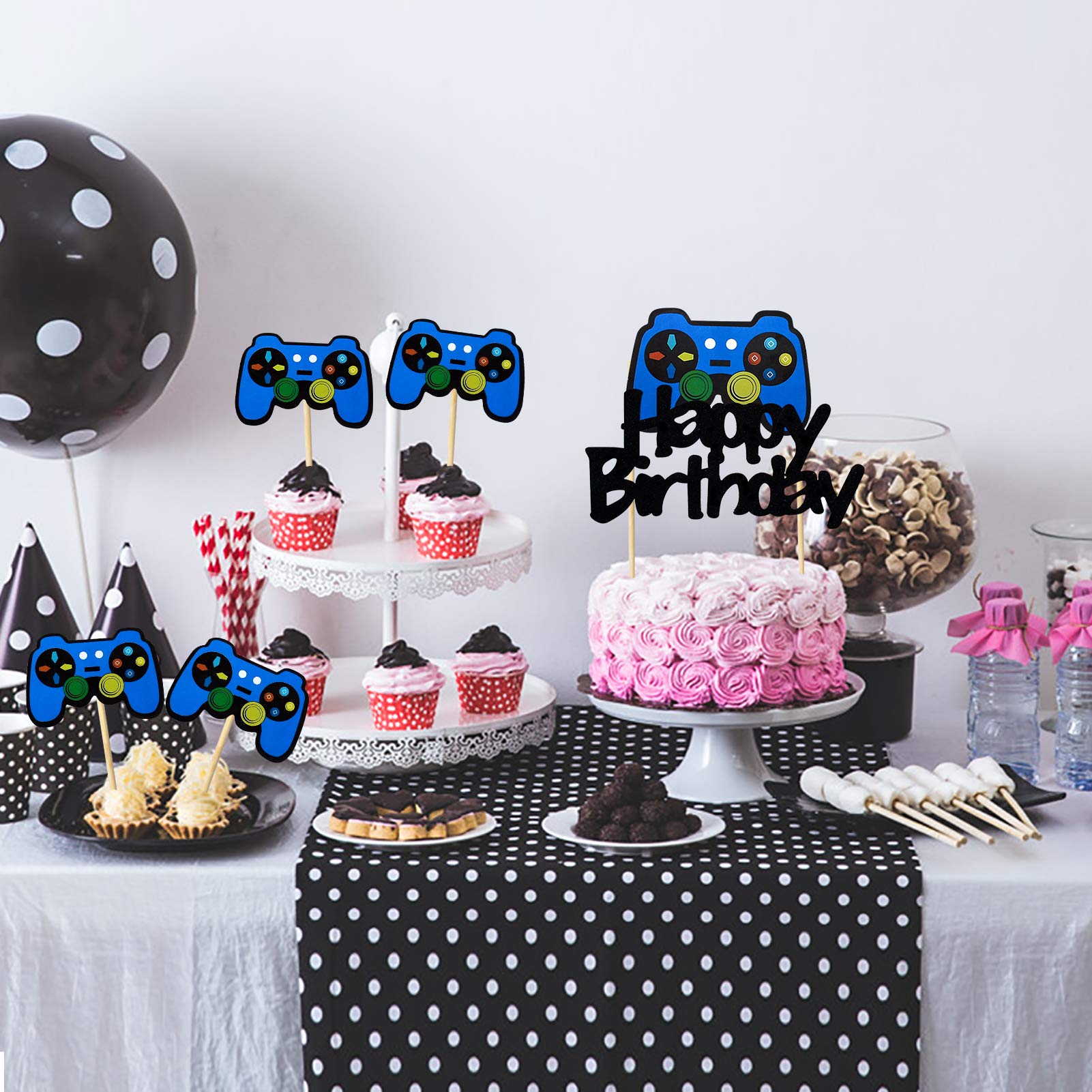Buy Kauayurk Video Game Party Cake Topper Decoration Supplies, 25pcs