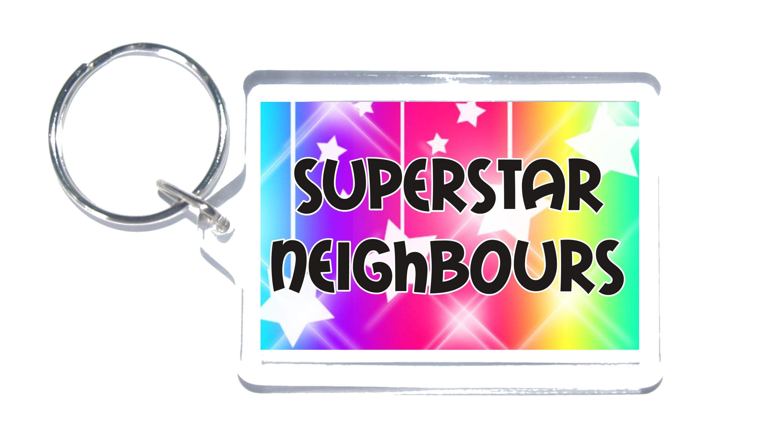 Clare's Cosmetics Multicoloured Fun Gift For Neighbours – Superstar – Keyring - Novelty Present