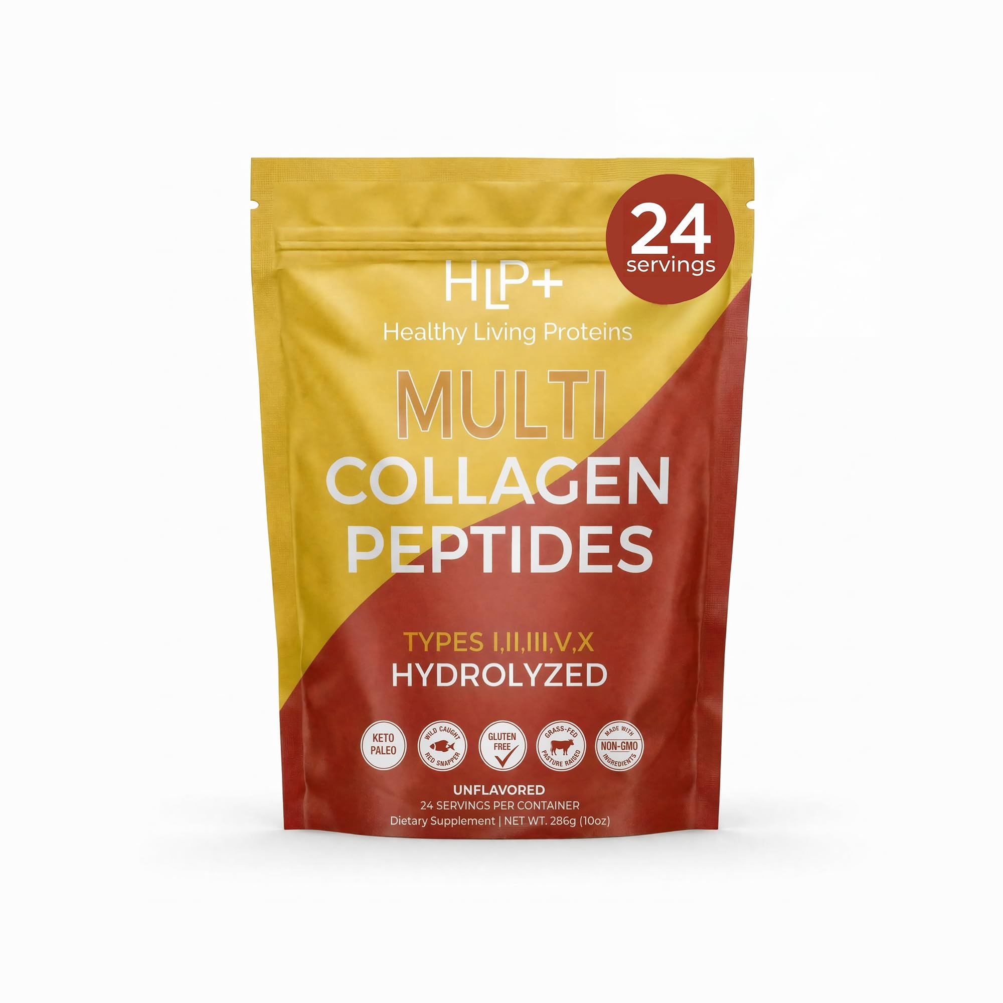 Healthy Living Proteins | Multi Hydrolyzed Collagen Peptides Type I, II, III, V, & X | Grass Fed Bovine, Wild Caught Marine, Free Range Chicken | Gluten Free (Unflavored, 1 Pound (Pack of 1)) — Amazon image 12