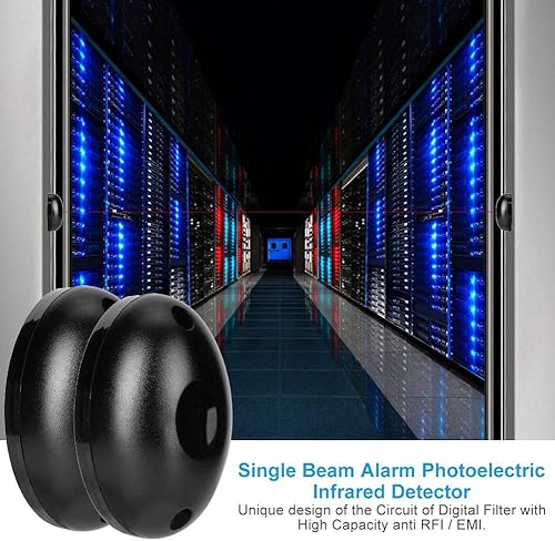 Miniatura 4 de Detector de movimiento, 1 par impermeable de la puerta de un solo haz de alarma fotoeléctrico detector infrarrojo anti ladrón sensor sistema de