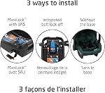 Maxi-Cosi Mico Luxe+ Infant Car Seat, Lightweight, Easy Install with MaxiLock™ Technology, Washable Seat Cover, ClimaFlow™ Ventilation, Side Impact Protection, EcoCare Fabrics
