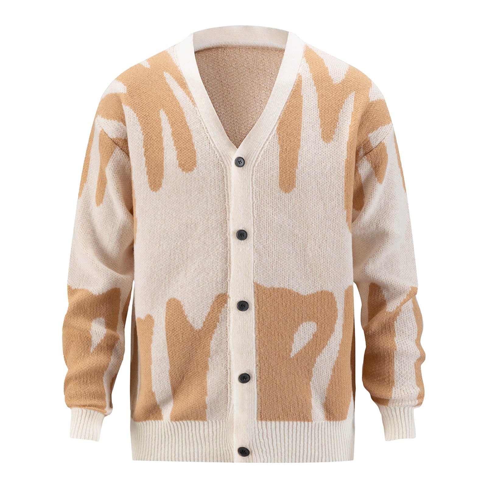 Chaqueta de punto elegante hombre para abrigarse con estilo 5