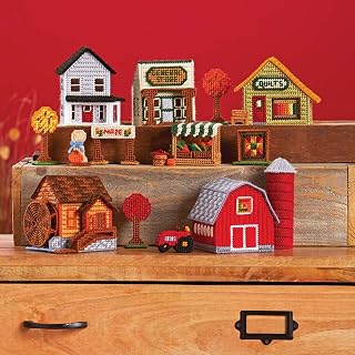 Herrschners Harvest Village Plastic Canvas Kit