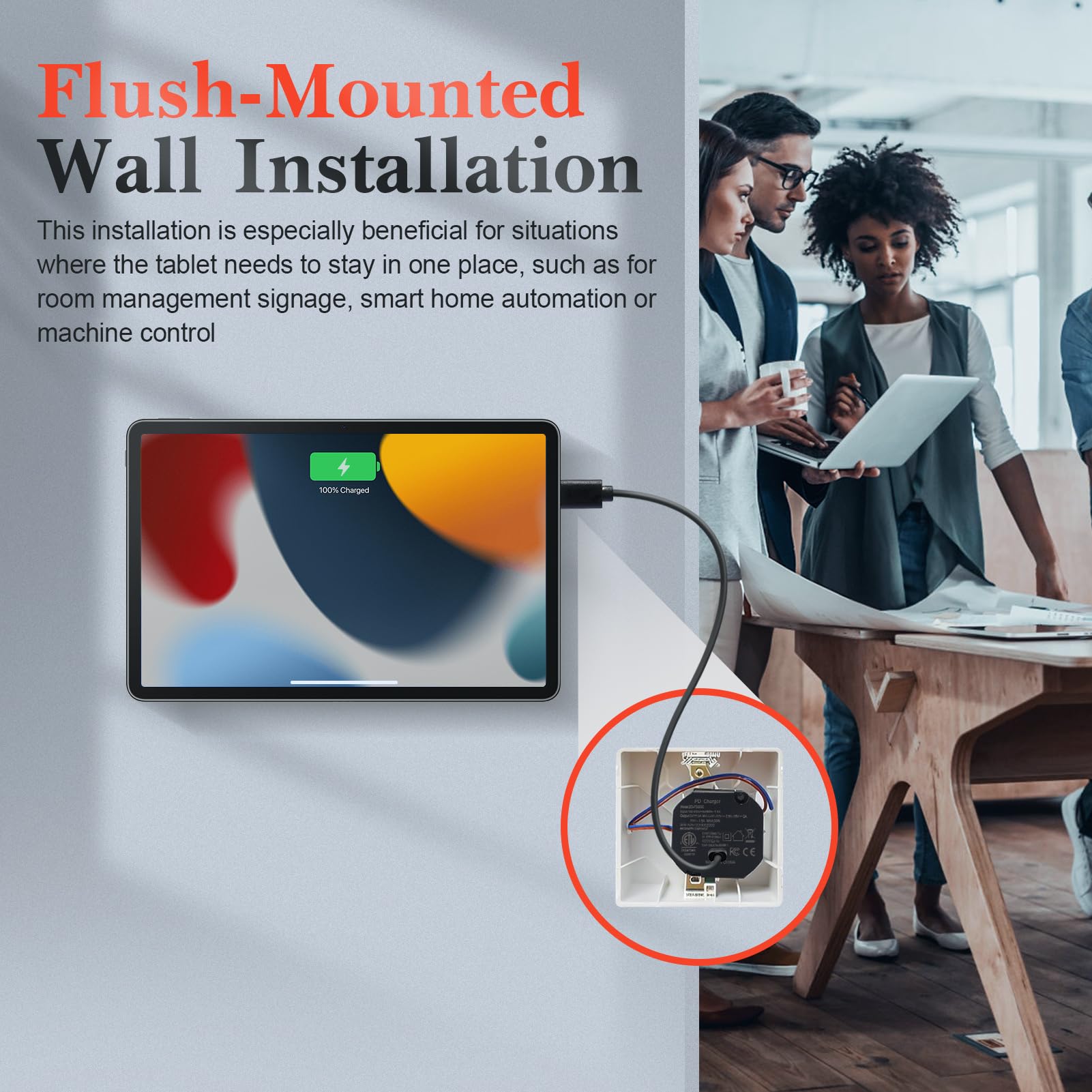 Yosoo Health Gear Zasilacz ścienny USB C, Szybka ładowarka 30 W z obudową ze Stopu Aluminium, do Tabletów USB C i Systemów Inteligentnego Domu