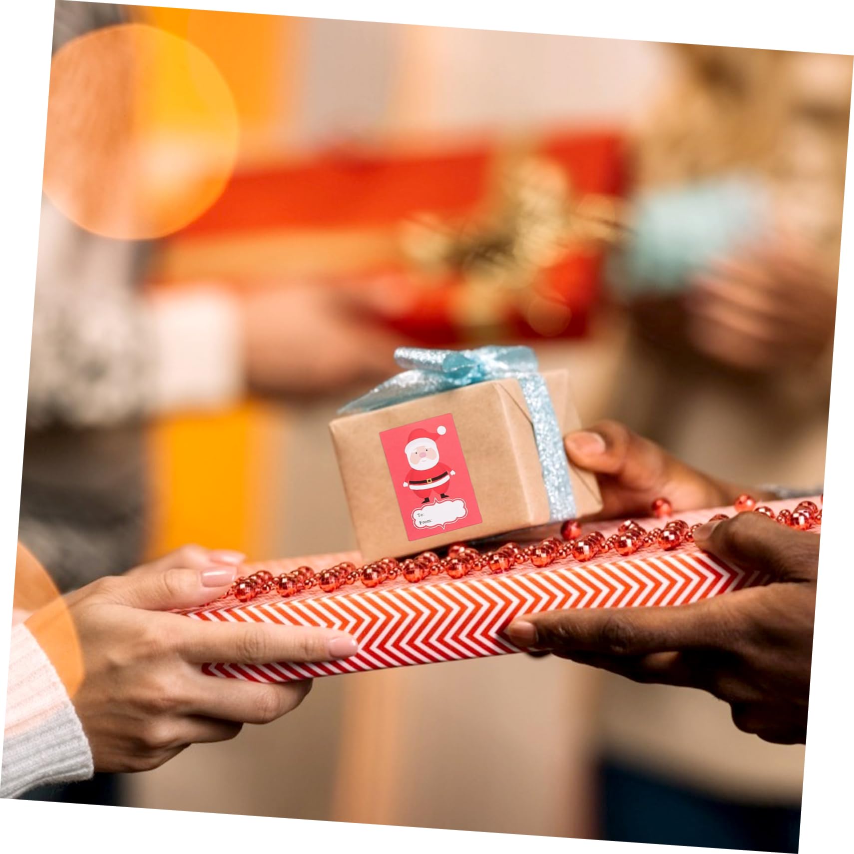 STOBOK 4 Rollen Etiketten Weihnachtsaufkleber Selbstklebende Aufkleber Weihnachtsaufkleber Weihnachtsmannaufkleber Weihnachtsversiegelungsaufkleber Aufkleber Weihnachtsetiketten