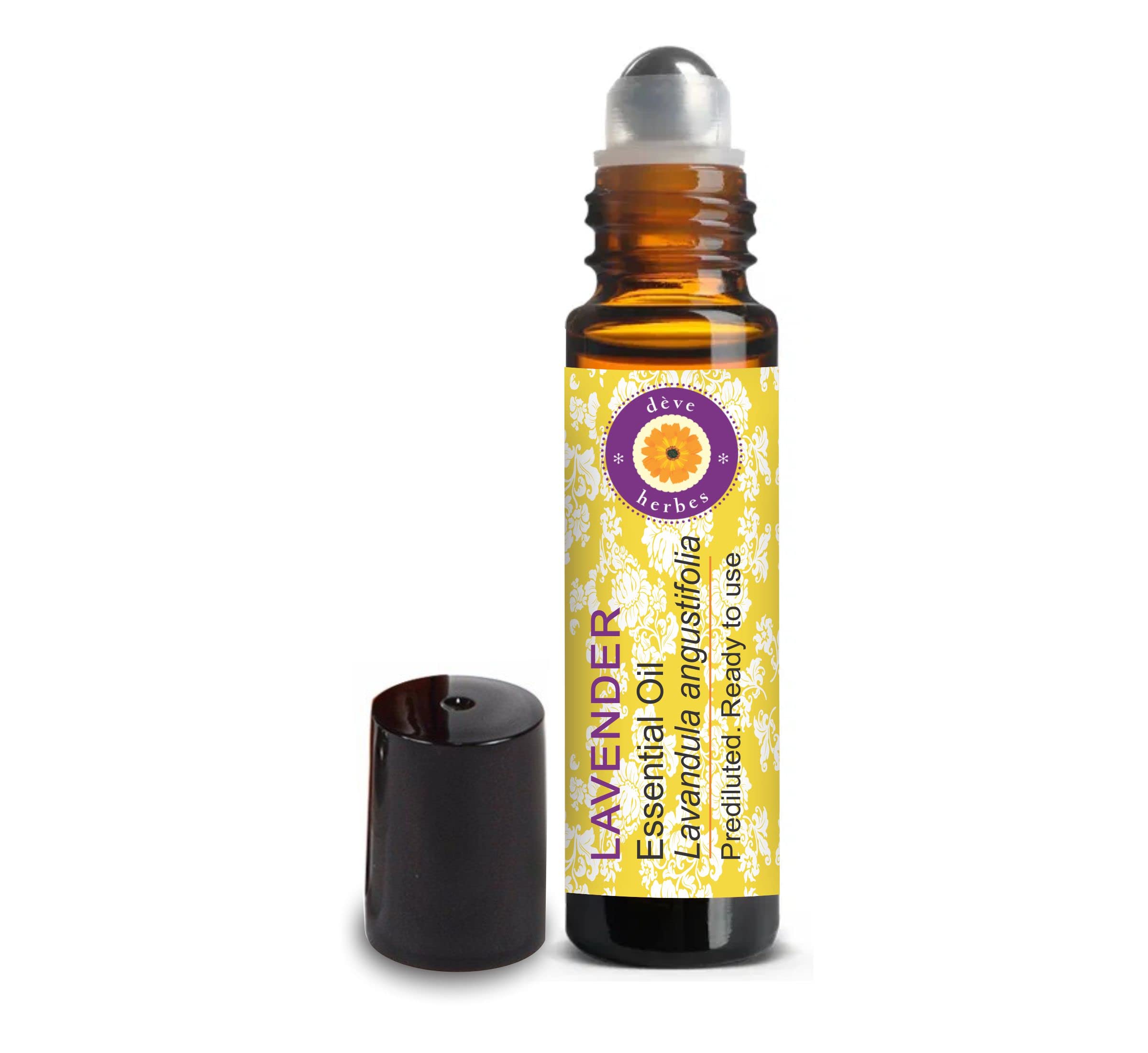 Deve Herbes Lavender Essential Oil (Lavandula angustifolia) Pre Diluted Ready to Use Roll-on Blend for Aromatherapy and Topical Skin Application for Kids and Adults 10ml-image-11