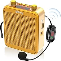 Vista 10 de Amplificador de Voz Portátil con Auriculares de Micrófono con Cable, Altavoz de Sistema PA Recargable, Micrófono Personal, Amplificador de Voz