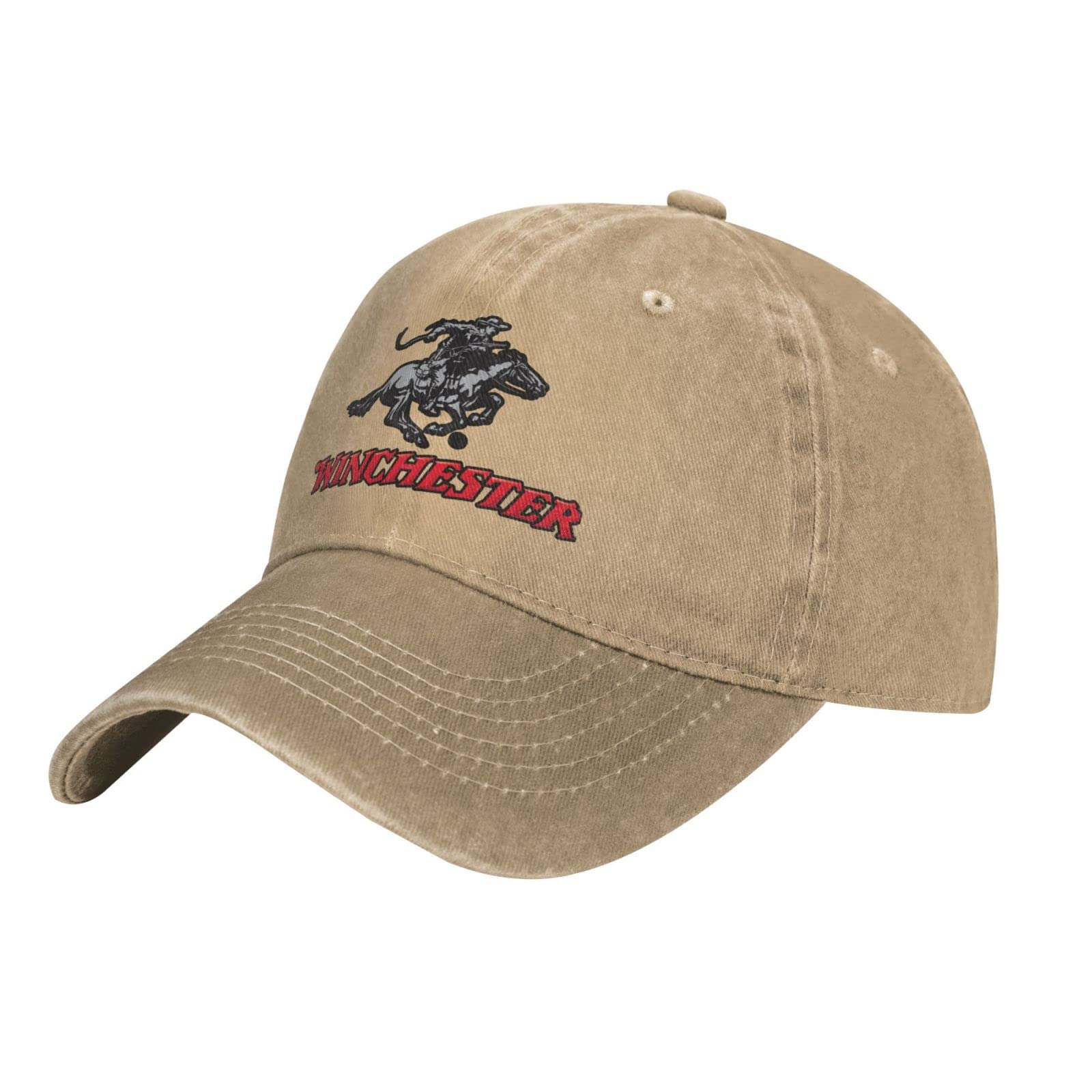 DPgUfPV Winchester Hat Adjustable Baseball Cap Cotton Cowboy Hats, Fashionable for Man Woman Natural