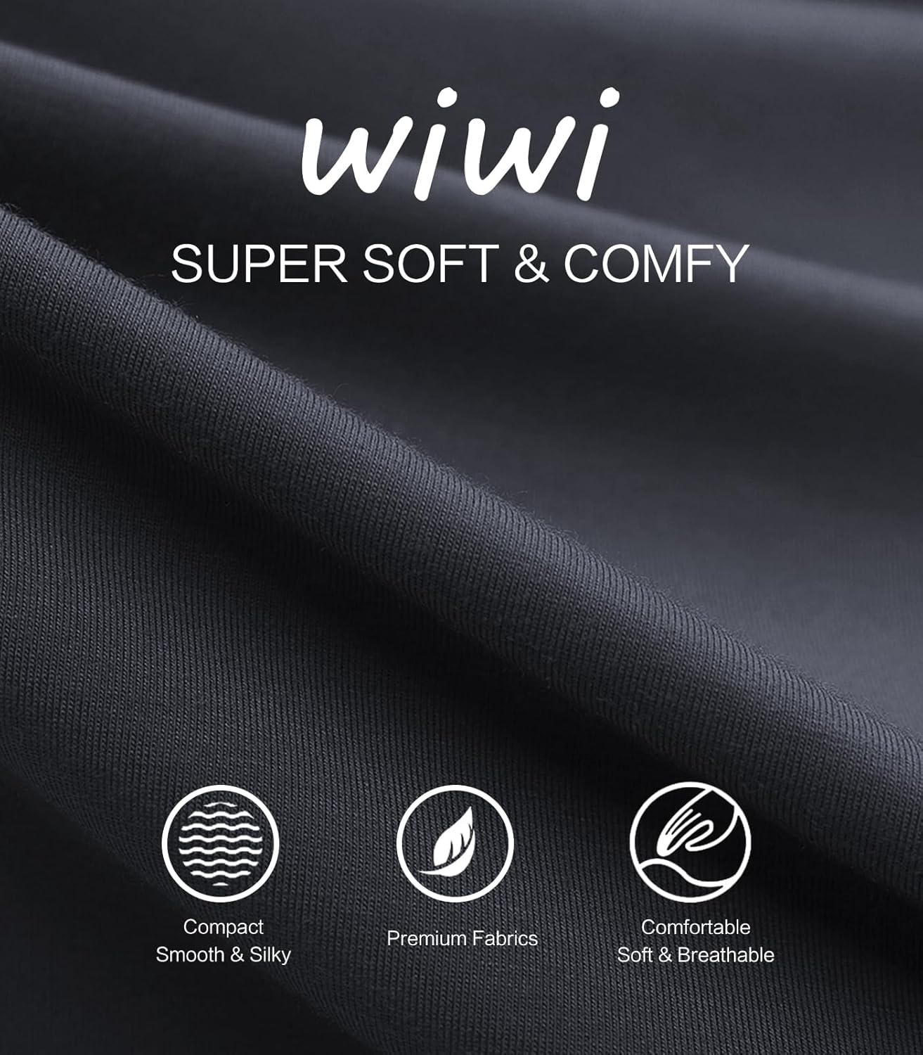 WiWi Bamboo Viscose Slip Dress for Women Cooling Dresses Super Soft Chemise Plus Size Nightgown Full Slips Babydoll S-4X