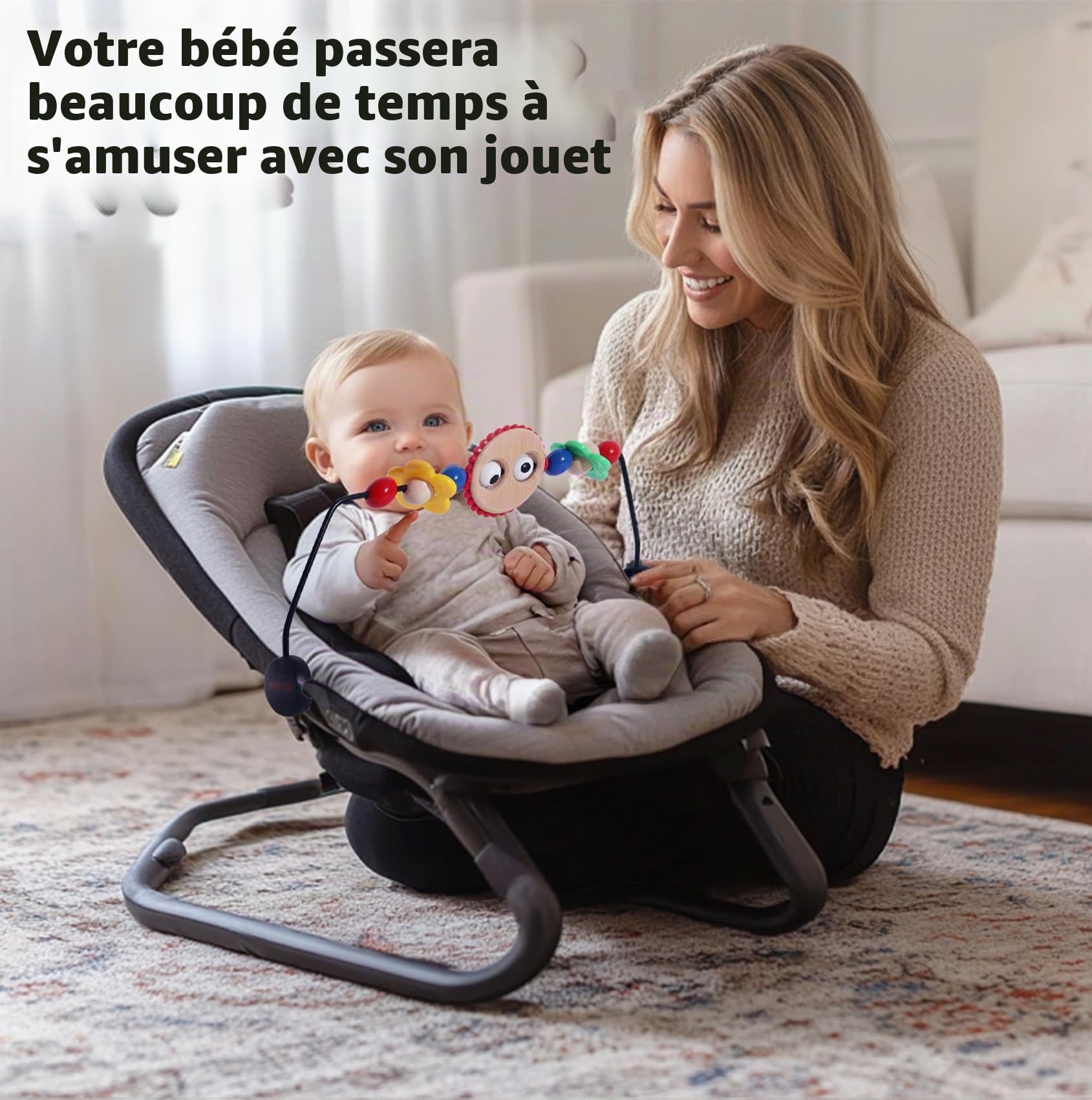 Hamac jouet compatible avec Babybjorn - Arche de jeu universelle - Avec cadeau