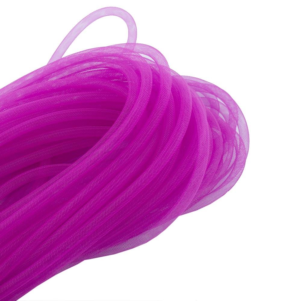 HAND Violet Elastic Lightweight Millinery Tubular CRIN Trim - Diameter 8 mm, appx 30 Meters per Pack