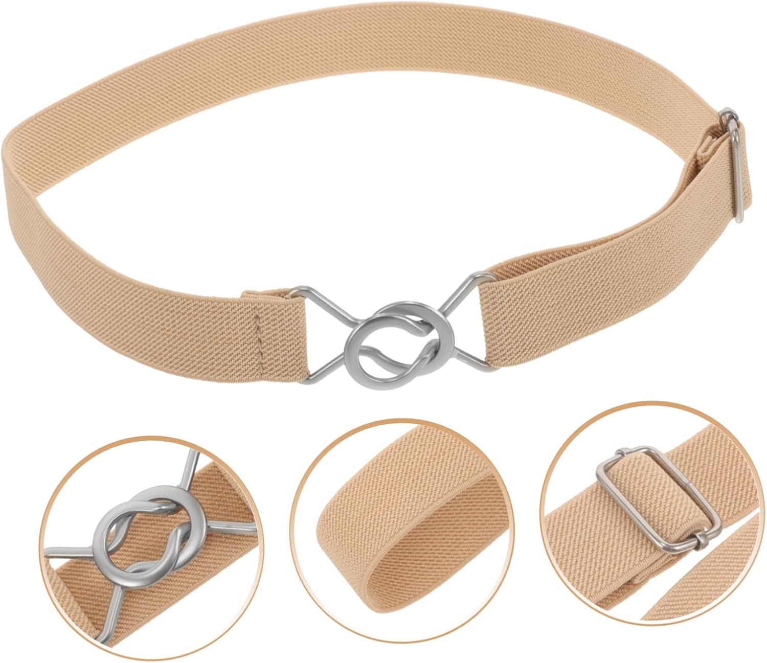 LIFKOME Elastic Stretchy Belt for Boys and Girls Adjustable Elastic Waist Belt for Boys and Girls Suitable for Everyday Wear