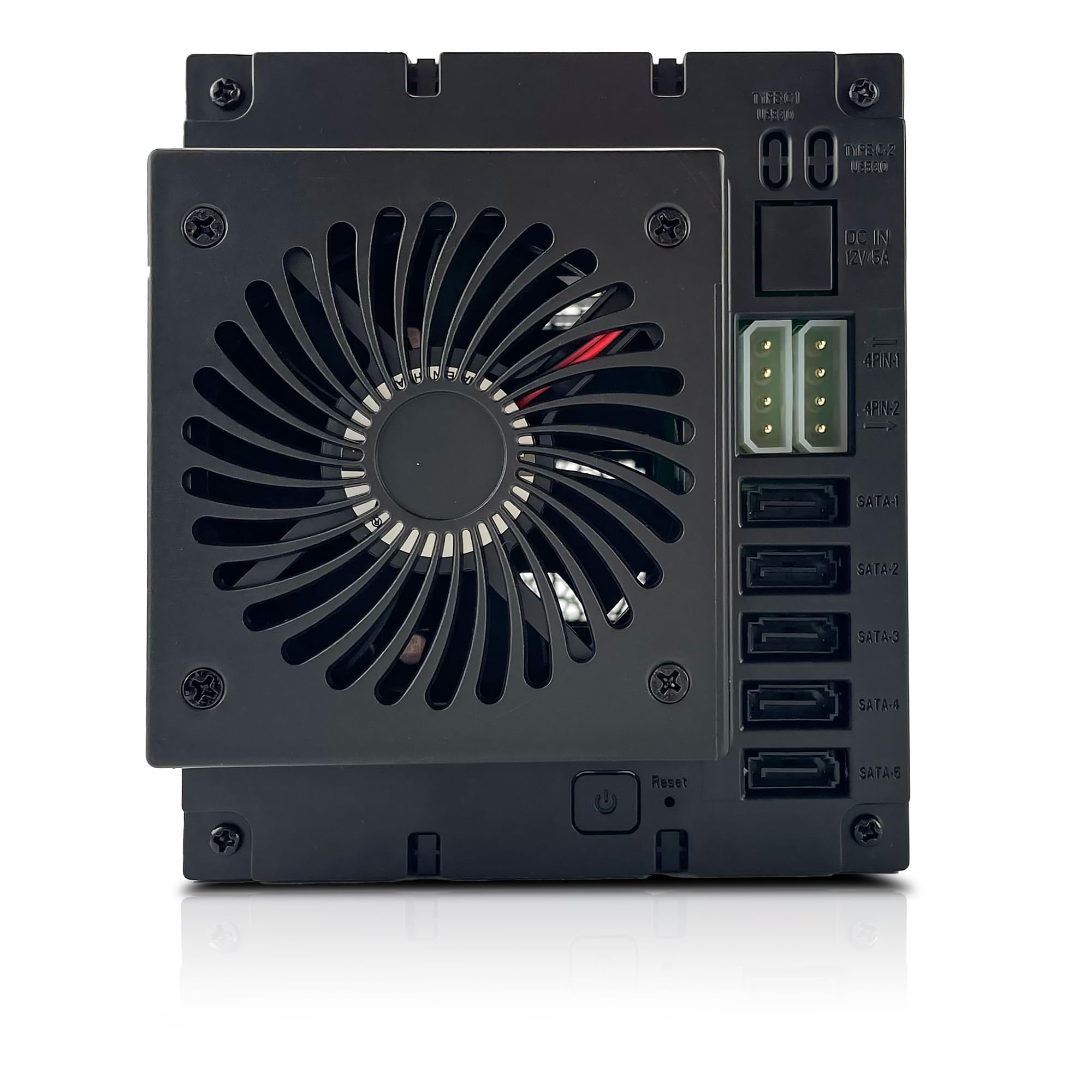 FANTEC WR-C3151-6G SAS/SATA 6G Backplane Gehäuse für 5× 3,5"/2,5" HDD/SSD auf Einschubträger in einem 3X 5,25" Modul