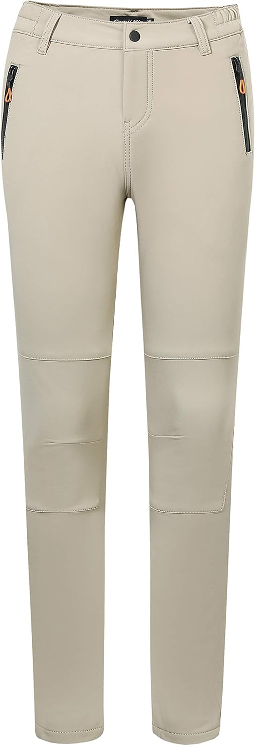 Camii Mia Women's Winter Warm Outdoor Slim Windproof Waterproof Ski Snow Fleece Hiking Pants: Clothing