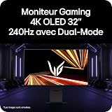 LG Ultragear™ 32GX850A-B.AEU Ecran PC Gaming 32" - Dalle OLED résolution UHD (3840 x 2160), 0,03ms 165Hz, DisplayHDR™400 True Black, DCI-P3 98.5% (CIE1976), FreeSync Premium Pro, G-Sync Compatible - 3