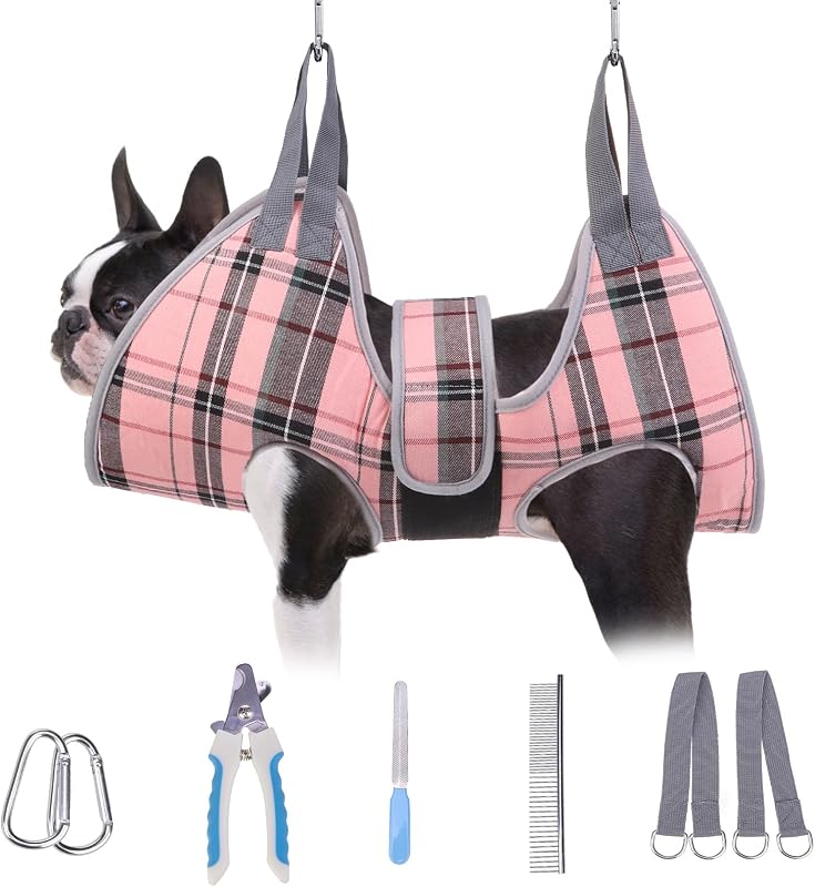 Rede para Higiene e Tosa de Cães e Gatos BEAUTYZOO com Kit de Corte de Unhas, Tamanho S