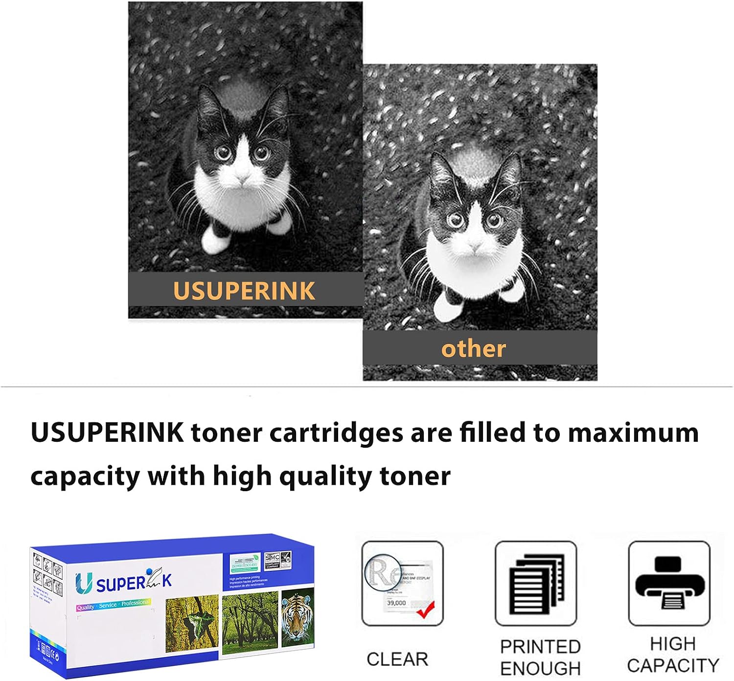 USUPERINK 2 Pack Compatible for Canon E40 E30 E31 E16 E20 1491A002AA Black Toner Cartridge for PC-170 PC-940 PC-795 PC-950 PC-745 PC-980 Copier Printers