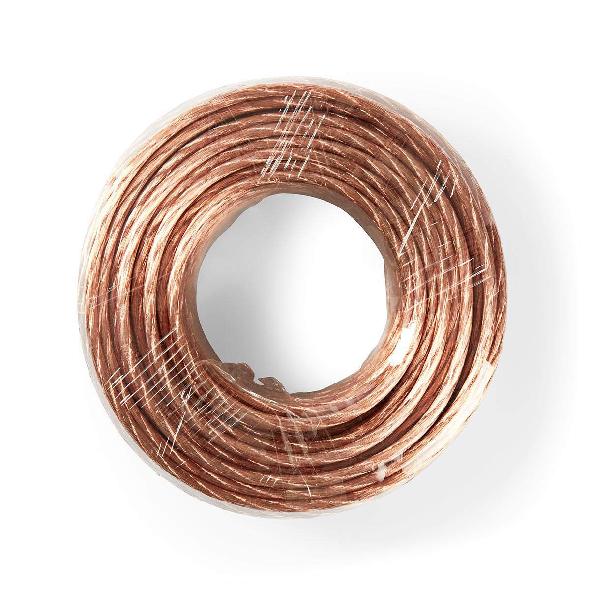 NEDIS Cavo per altoparlante 2 x 6,00 mm² CCA 25,0 m rotondo in PVC trasparente avvolto