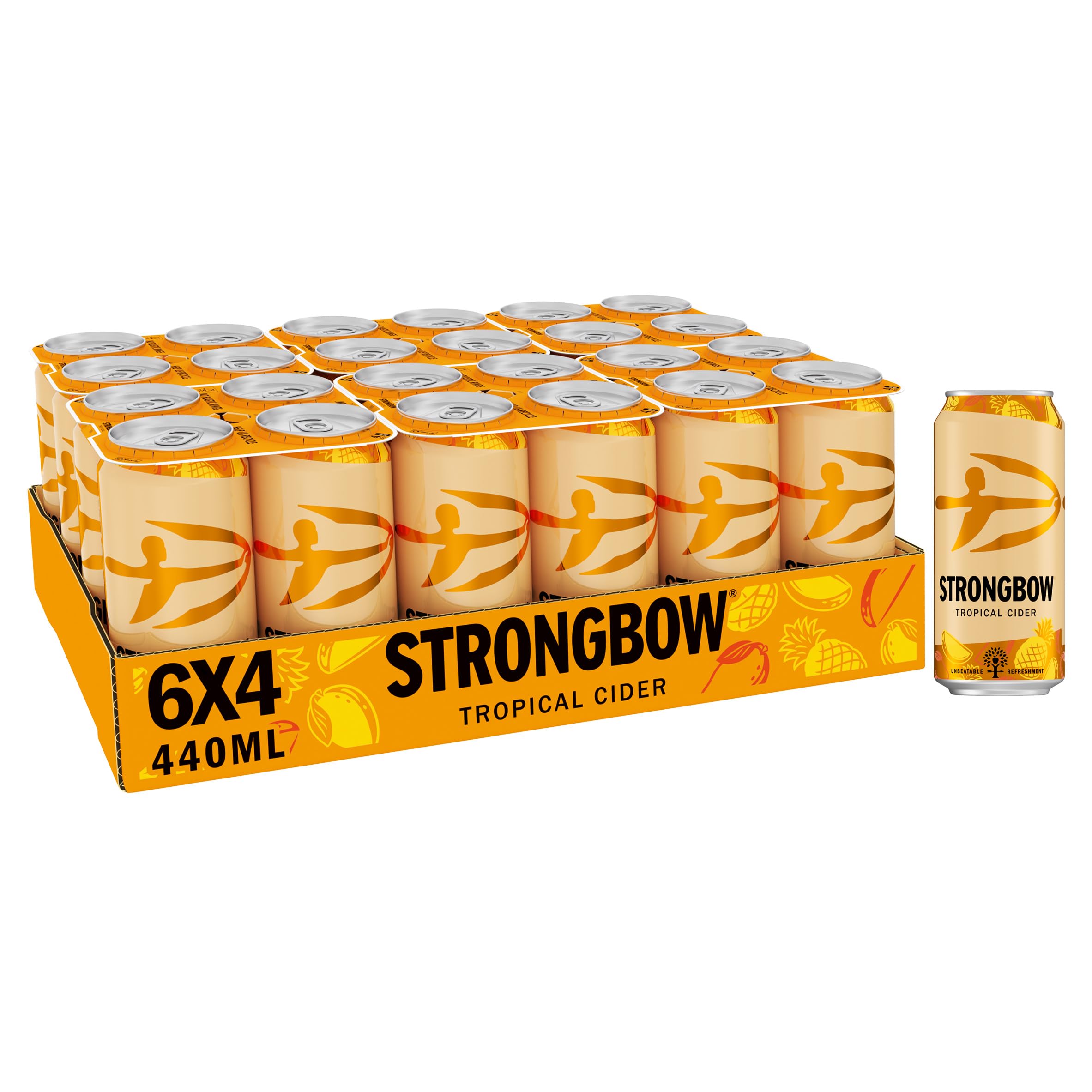 Strongbow Tropical Cider 6 x4 x 440ml