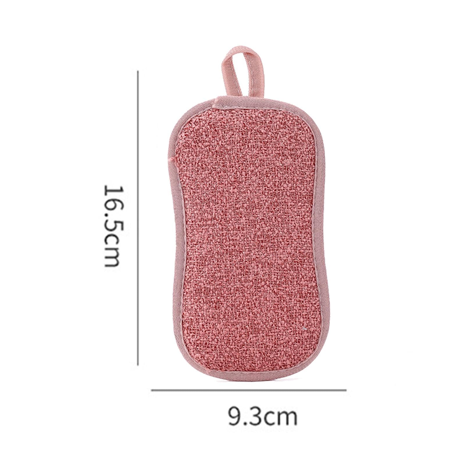 3 X 6 Piezas Esponjas de Cocina Reutilizables de Microfibra con Eficaz Absorción. Se Pueden Colgar para Limpiar Platos Y