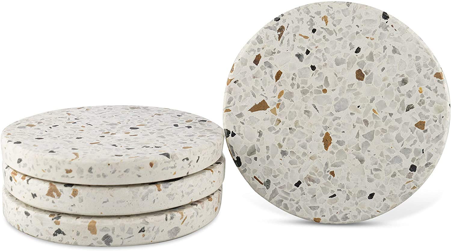 LAMAC CRAFTS Terrazzo Coasters (Set of 4)