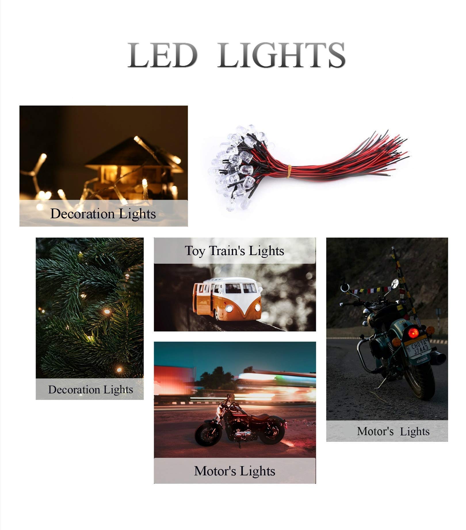 50 Diodi LED Precablati DC 9-12V C Diodi Emettitori Di Luce - Foto 4