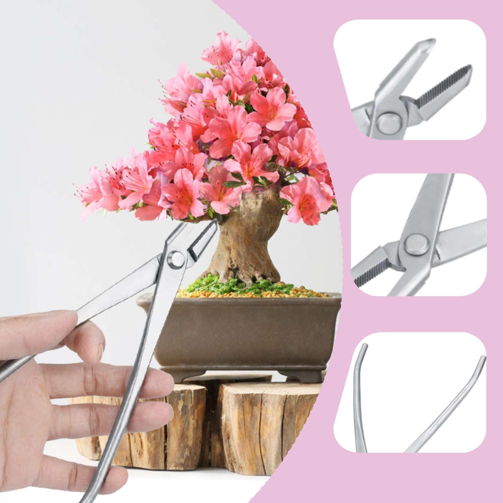 Coupe-bonsaï concave, Pince à bonsaï en métal, pince Jin robuste en acier inoxydable, poignée ergonomique, coupe-bonsaï, économie de travail, cisaille à bonsaï pour outil de jardinage