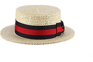 Men's Straw Classic Boater Hat