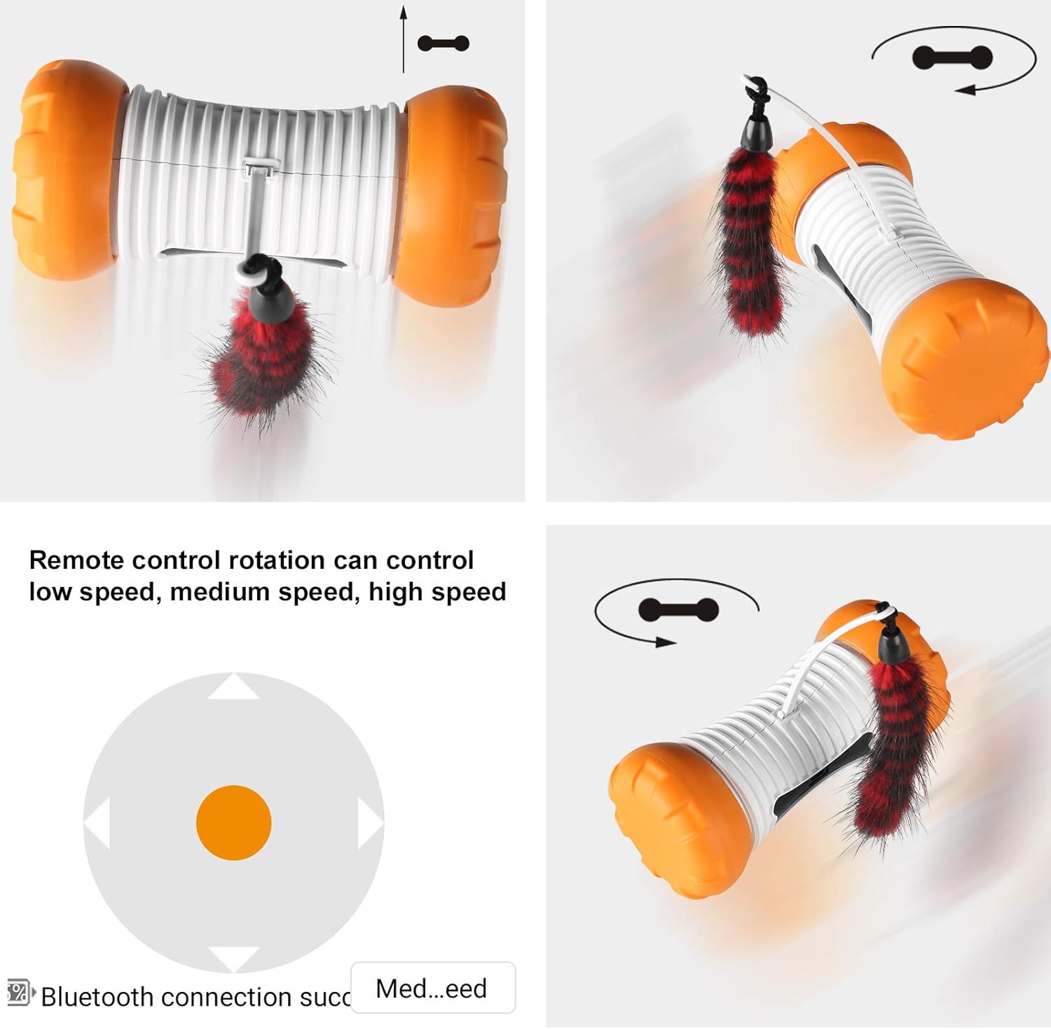 Exclusive Discount 80% Offer SKYMEE Fury Bone Smart Interactive Pet Toys for Dogs Cats Indoor Outdoor Easy Manual & Auto Control via App