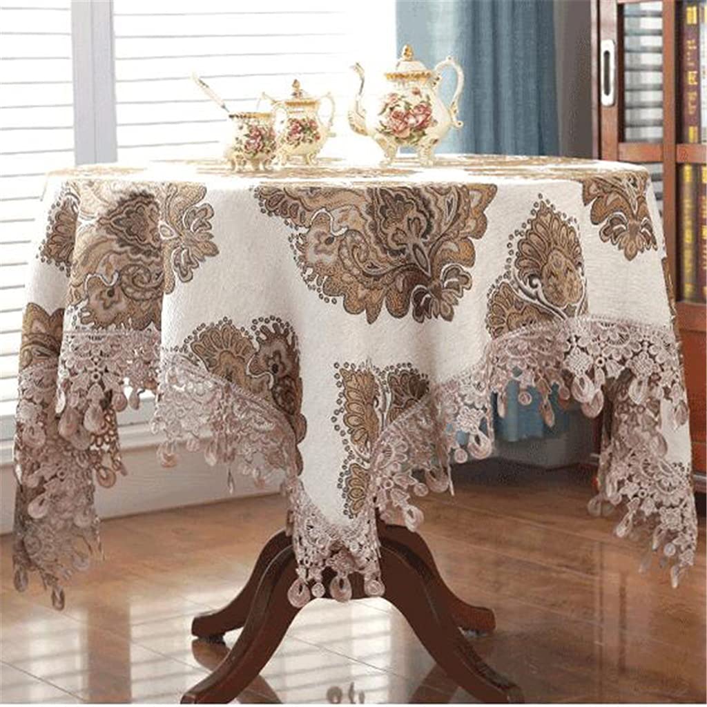 Tissu de couette et nappe ronde 230 cm en chenille pour protéger vos meubles