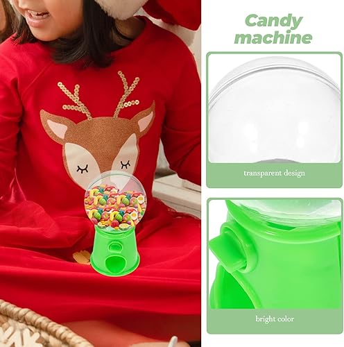 Miniatura 5 de STOBOK Máquina de dulces, 12 unidades divertidas y giratorias, caja de plástico para dulces, dispensador de caramelos, mini máquina de chicles para