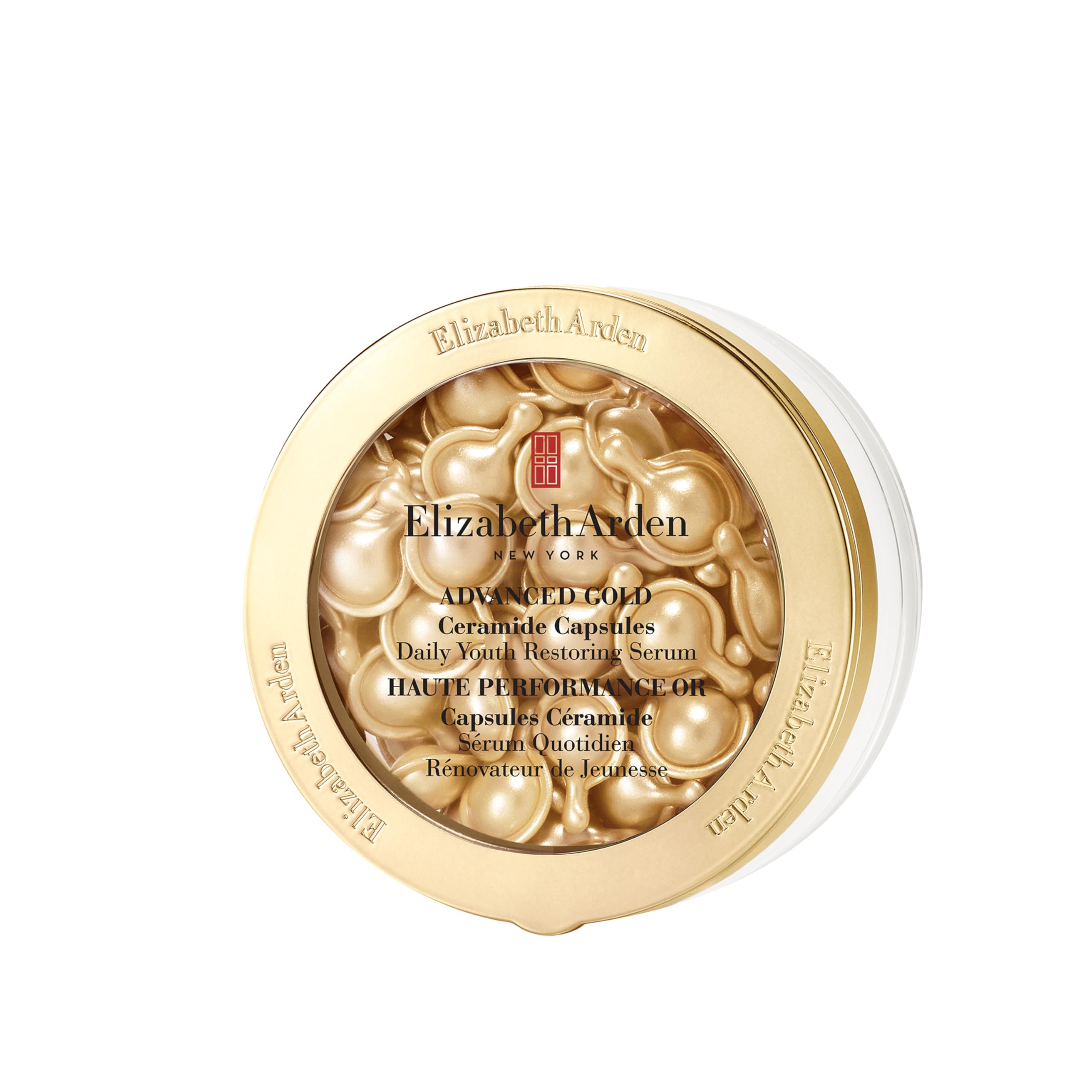 Elizabeth Arden Advanced Gold Ceramide Capsules Daily Youth Restoring Serum for Face, Ant…