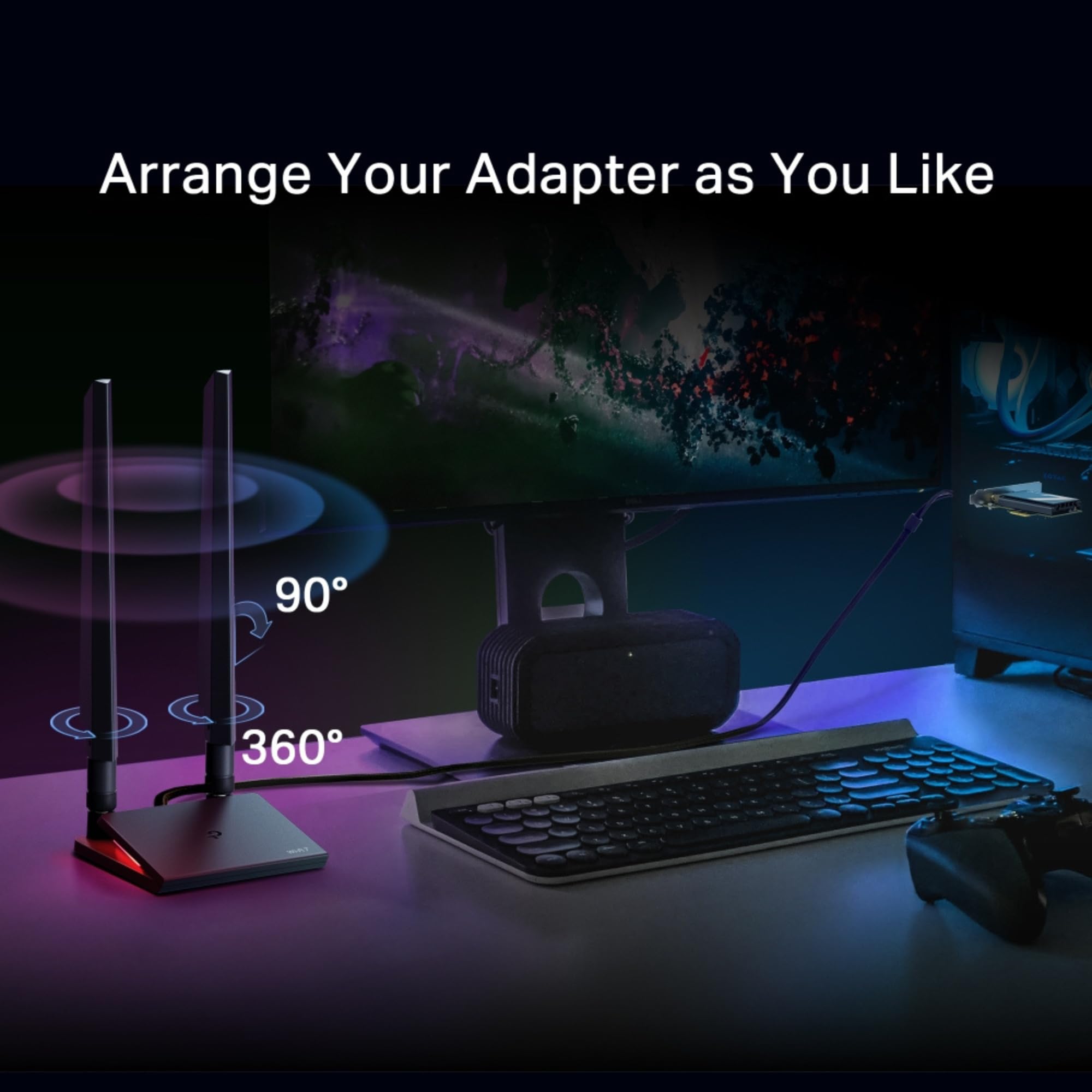 TP-Link BE9300 Adaptateur PCIe Wi-FI 7 Bluetooth 5.4 tri-Bande