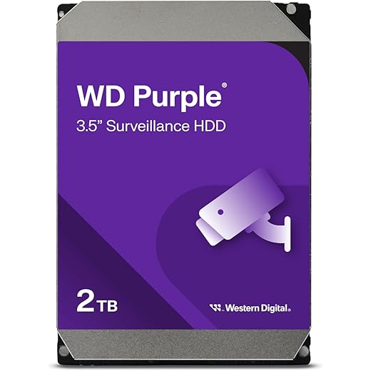 Western Digital Purple 2TB Surveillance Hard Drive SATA