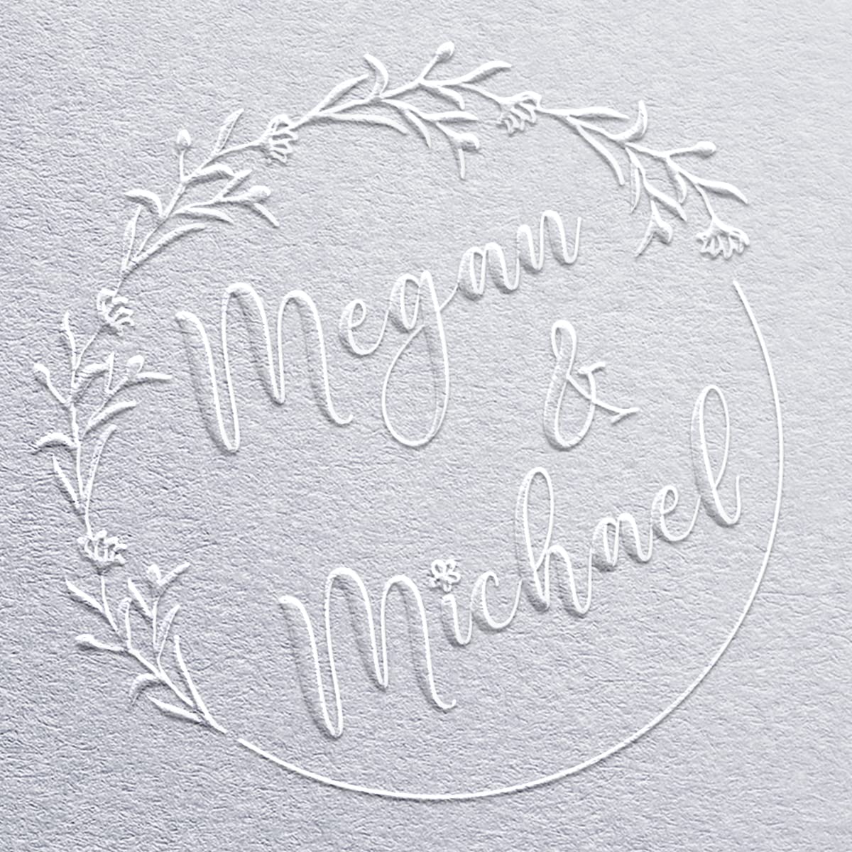 Custom Wedding Embosser Personalized Wedding Embosser 9 Designs to Choose from! Custom Embosser Stamp Monogram Embosser Name Embosser Floral Wedding Script Labels Mail Black