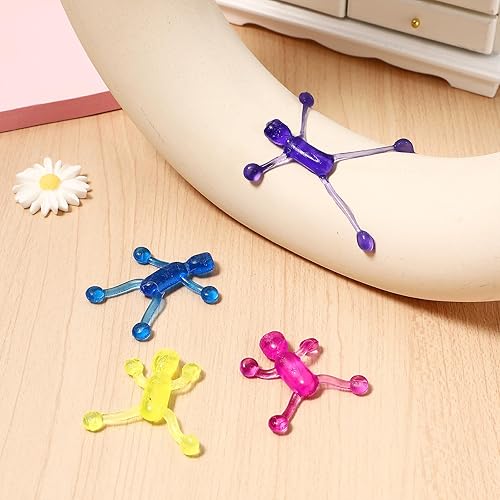 Miniatura 7 de NUOBESTY Juguete adhesivo para la pared, 30 unidades, elástico, flexible, para hombre, para aliviar el estrés y el alivio del estrés y el alivio del