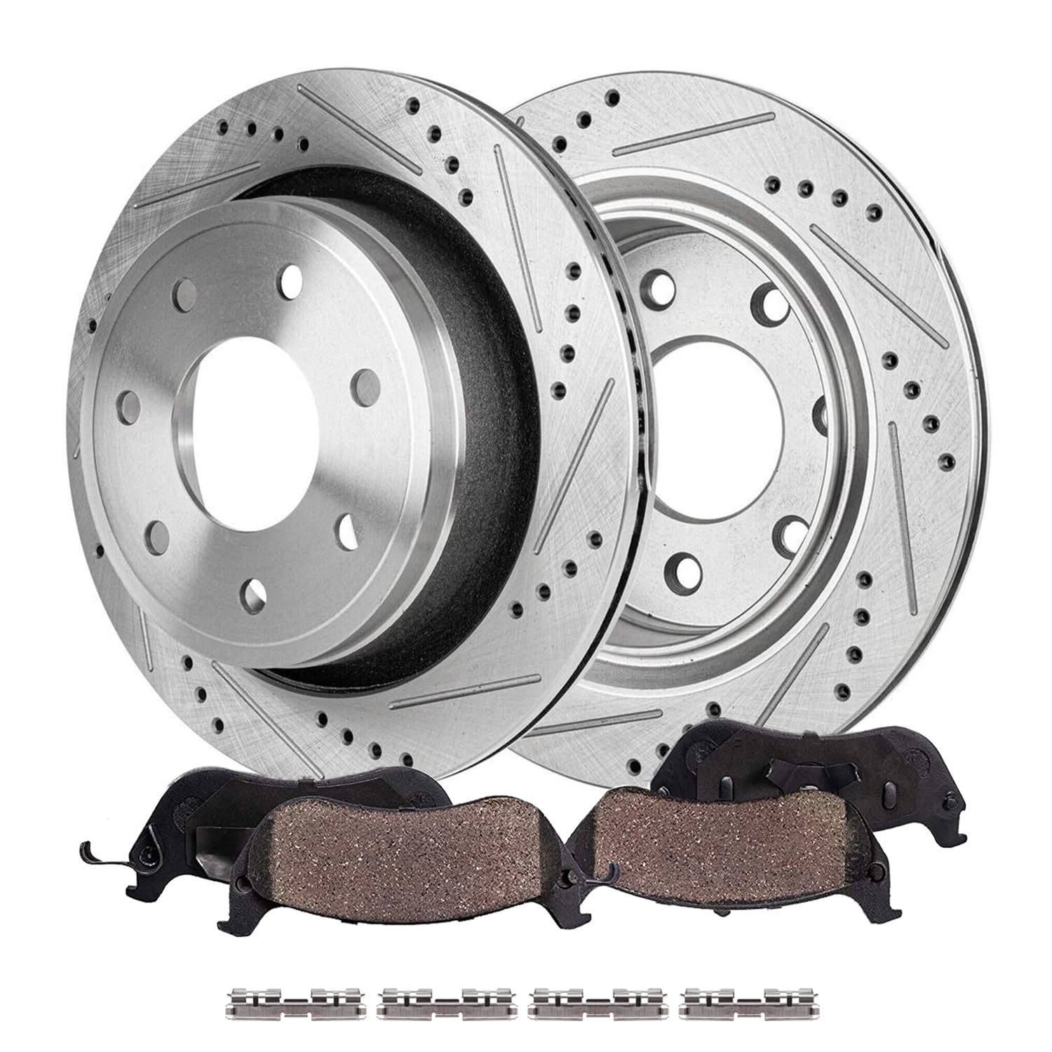Detroit Axle - Rear Brake Kit for Ford 2012 2013 2014 F-150 [7 Lugs]