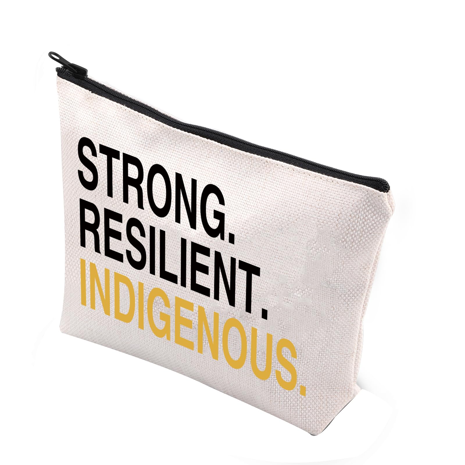 PLITIIndigenous Pride Gift Strong Resilient Indigenous Native Rights Makeup Bag MMIW Awareness Support Zipper Pouch (Strong indigenousU), Strong Indigenousu, fashion