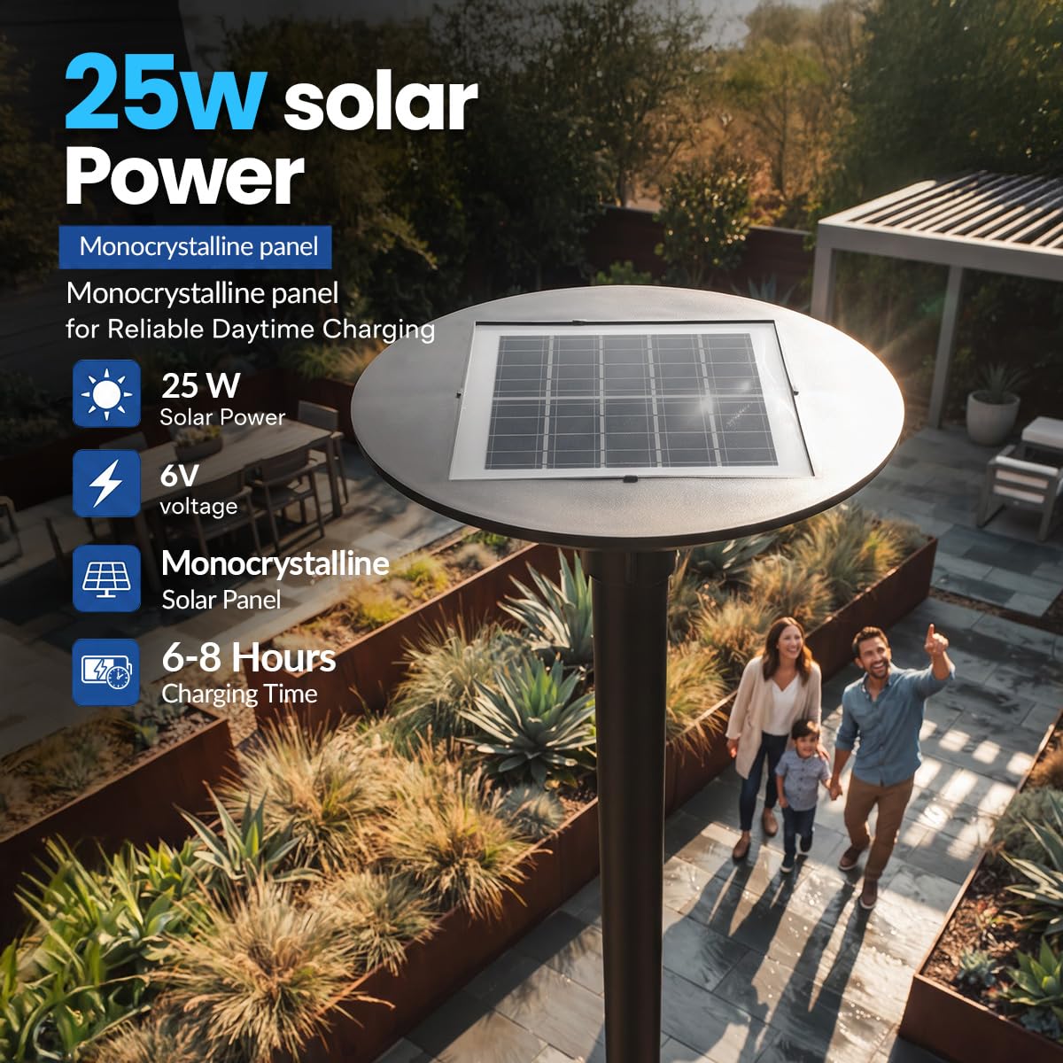 Hardoll 500W Solar UFO Light - Waterproof Garden LED -3
