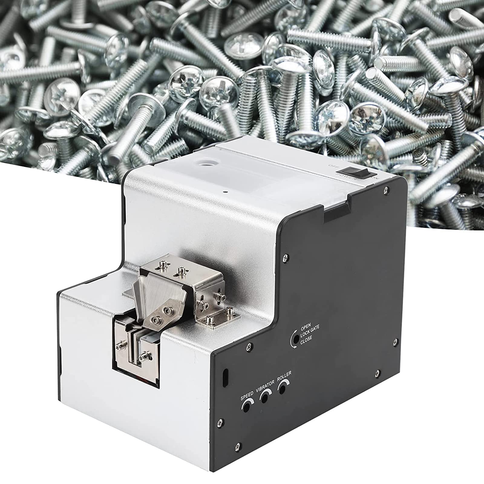 Automatyczny podajnik śrub, 1-5mm regulowany, automatyczny podajnik śrub, podajnik śrubokrętów, do różnych typów śrub, śruba z łbem okrągłym, śruba z łbem płaskim