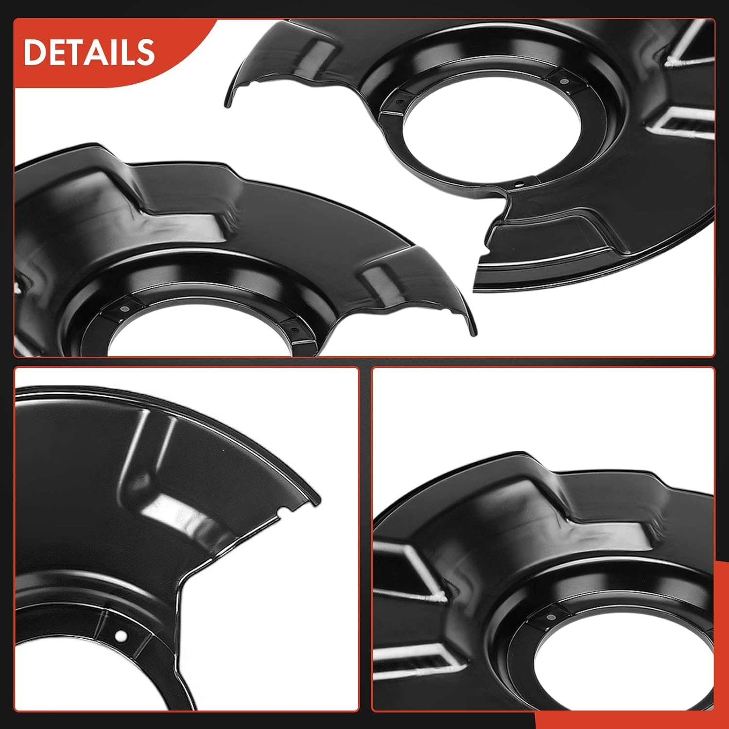 A-Premium Front Driver and Passenger Side Brake Dust Shield Compatible with Honda Models - Accord 2018 2019 2020 2021 2022, 2-PC Set