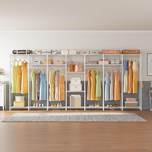 Miniatura 7 de VIPEK V70 - Perchero extra grande resistente para ropa portátil, armario grande para dormitorio, almacenamiento, armario, organizador de ropa de