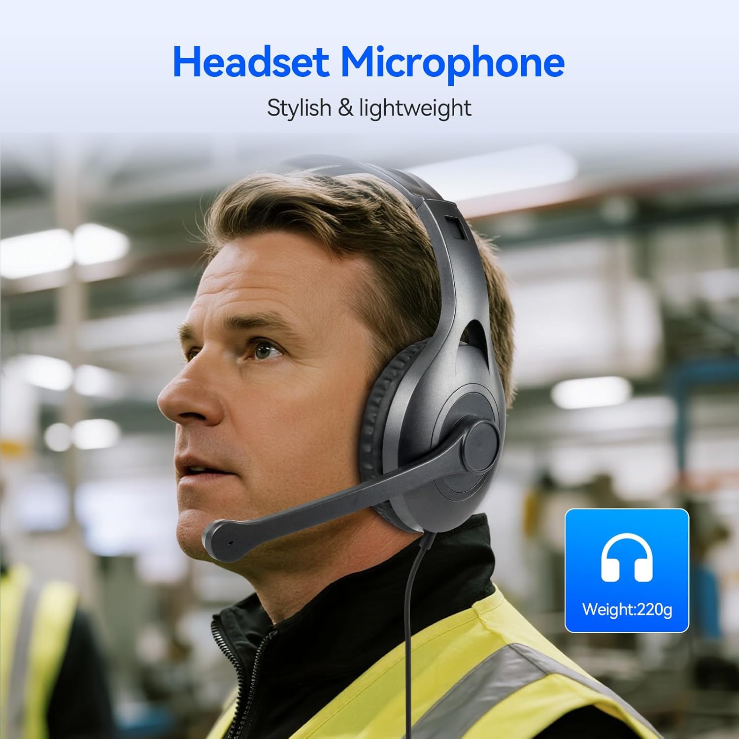 Retekess TT126 Two-Way Factory Tour Guide System, Tour Guide Headsets, Low-Moderate Noise Headphone, Noise Reduction, 2-way Manufacturing Communication Systems for Plant Tour (1 TX 15 RX)