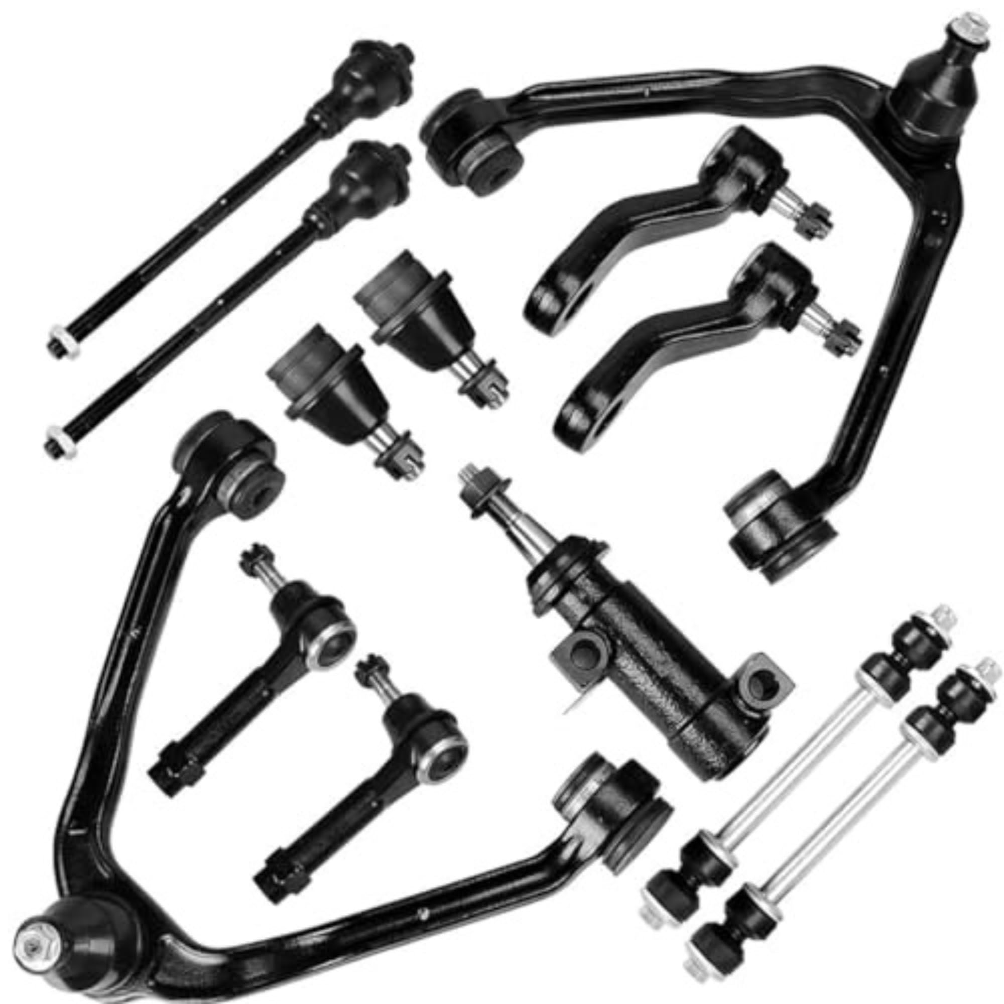 AUTOSAVER88 Front Upper Control Arm Kit Compatible with 2002-2006 Cadillac Escalade, 1999-2007 Chevrolet, 1999-2007 GMC -(4WD, 6-Lug Models Only, Excludes HD Versions)
