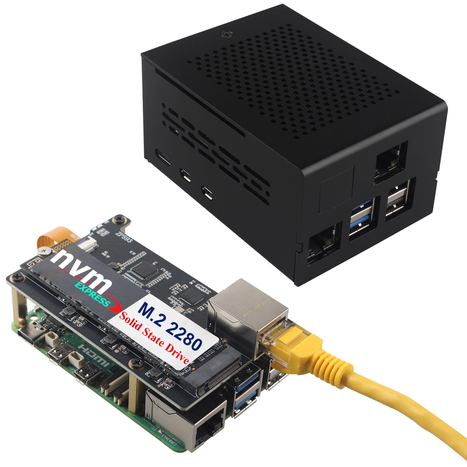 ZDE ZP593 PCIe to 2.5G Ethernet Network Port PCIe to M.2 Key M