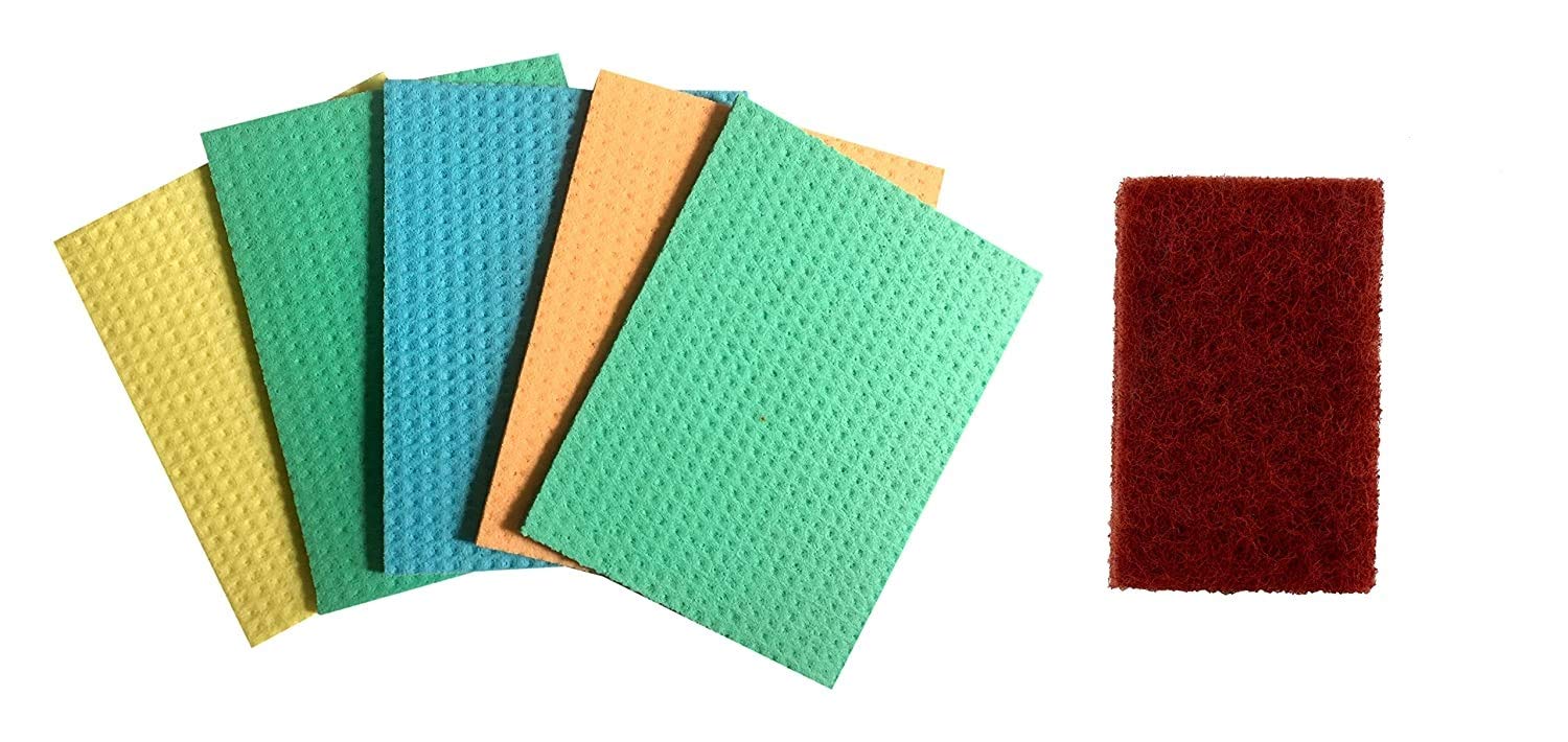 Brite Guard Cellulose Sponge Mop with Brown Polyester Scrub Pad 6x4 Inches (Set of 10-Piece) (B07BQJRCMR) Amazon Price History, Amazon Price Tracker