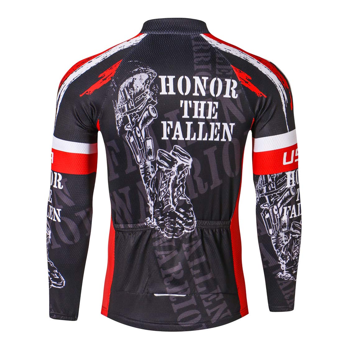 Cycling Jersey Long Sleeve Mens Mountain Bike Jersey Zip Shirts Road Bicycle Clothing Riding Sports Racing MTB Tops for Male Bouse Fall Autumn Spring Quick Dry Black Size XXL