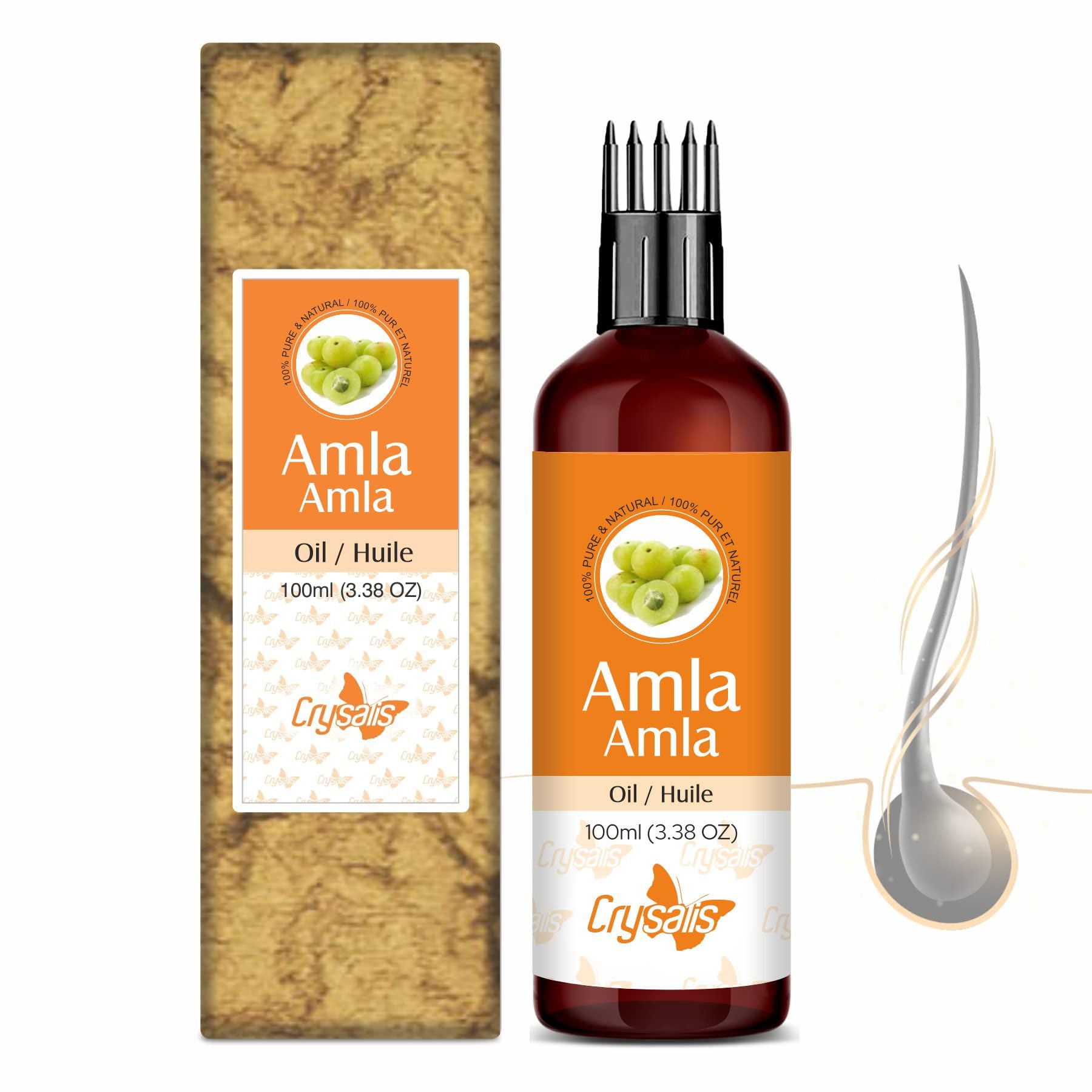 Crysalis Amla (Phyllanthus emblica) Oil - 3.38 Fl Oz (100ml)